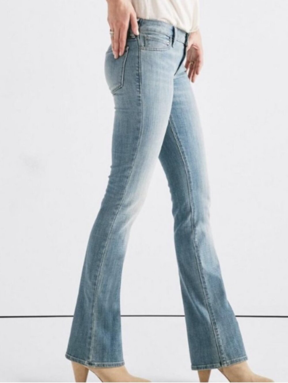 Lucky Brand Lolita Boot Light Blue Jeans Size 6/28 Long #2613